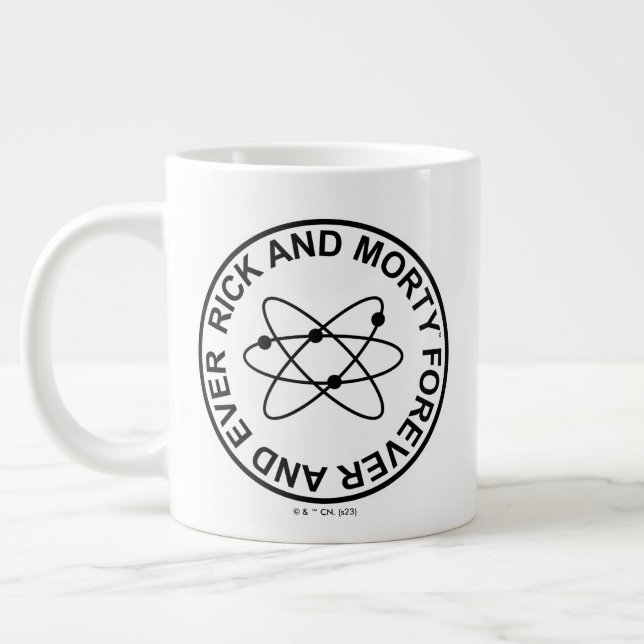Rick and Morty Forever and Ever Atomic Abzeichen Jumbo-Tasse (Links)