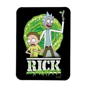 RICK AND MORTY™ Grüner Spritzer Magnet