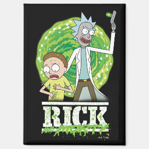 RICK AND MORTY™ Grüner Spritzer Magnet