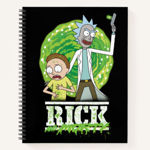 RICK AND MORTY™ Grüner Spritzer Notizbuch