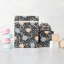 Rick and Morty Lightning Pattern Geschenkpapier