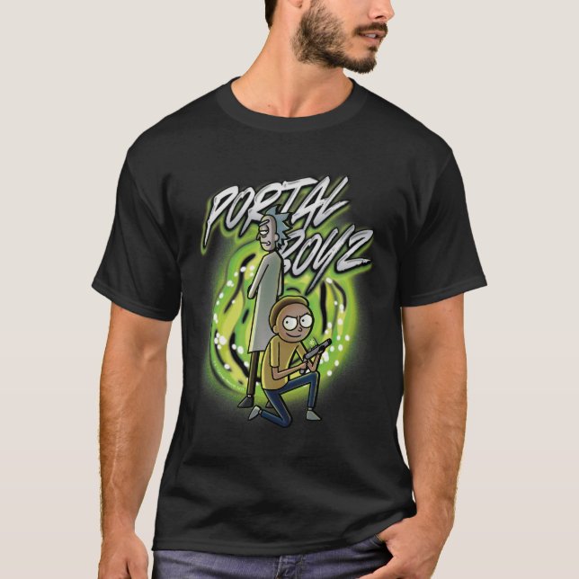 Rick and Morty - Portal Boyz T-Shirt (Vorderseite)