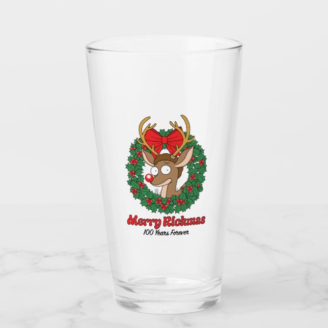 Rick and Morty | Reindeer Morty Merry Rickmas Glas (Vorderseite)