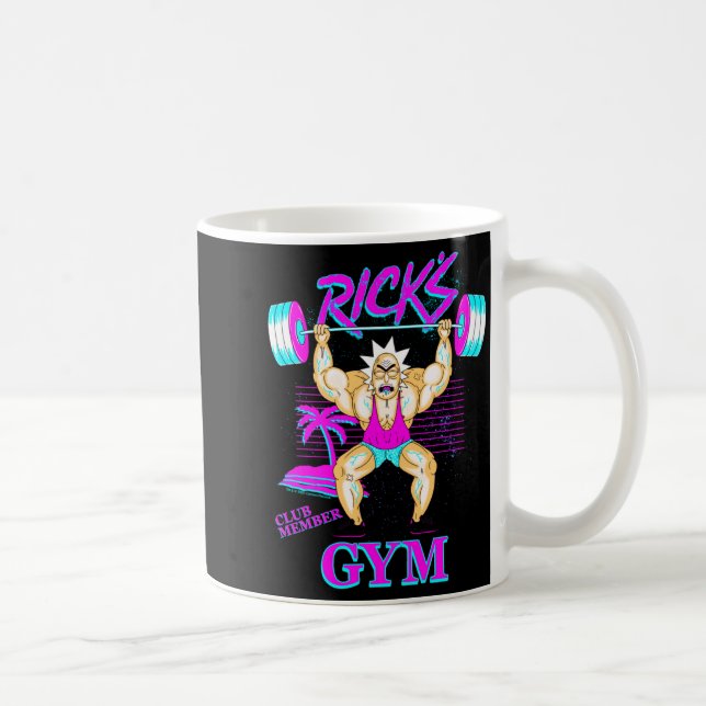 Rick And Morty Ricks Gym Club Member  Kaffeetasse (Rechts)