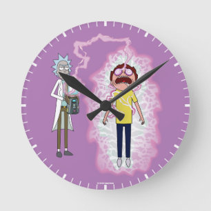 RICK AND MORTY™   You Live With The Consequences Runde Wanduhr
