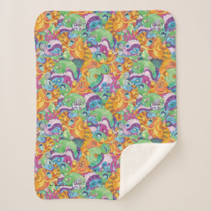 Rick Apokalypse Party Alien Pattern Sherpadecke