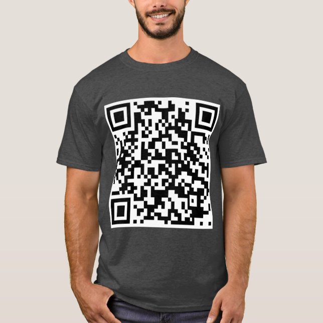 Rick Astley gibt Ihnen den QR-Code nie ab T-Shirt (Vorderseite)