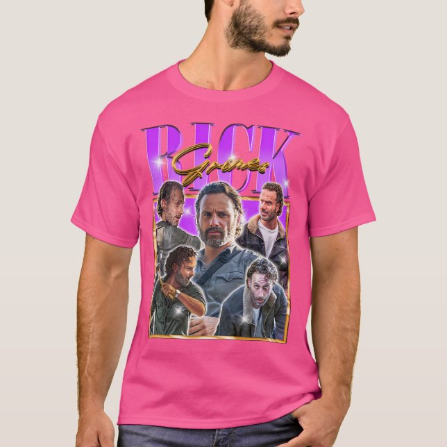 Rick Grimes Retro Bootleg Retro Bootleg T-Shirt (Vorderseite)