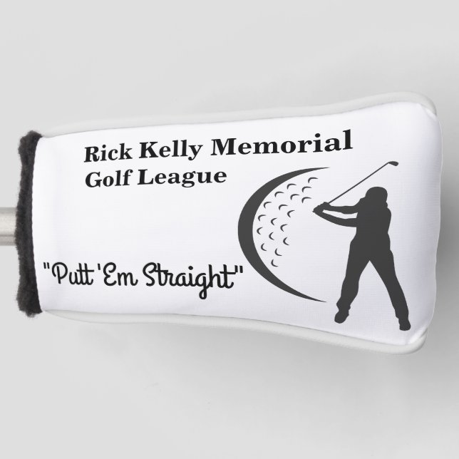 Rick Kelly Golf League Putter Cover Golf Headcover (Vorderseite)