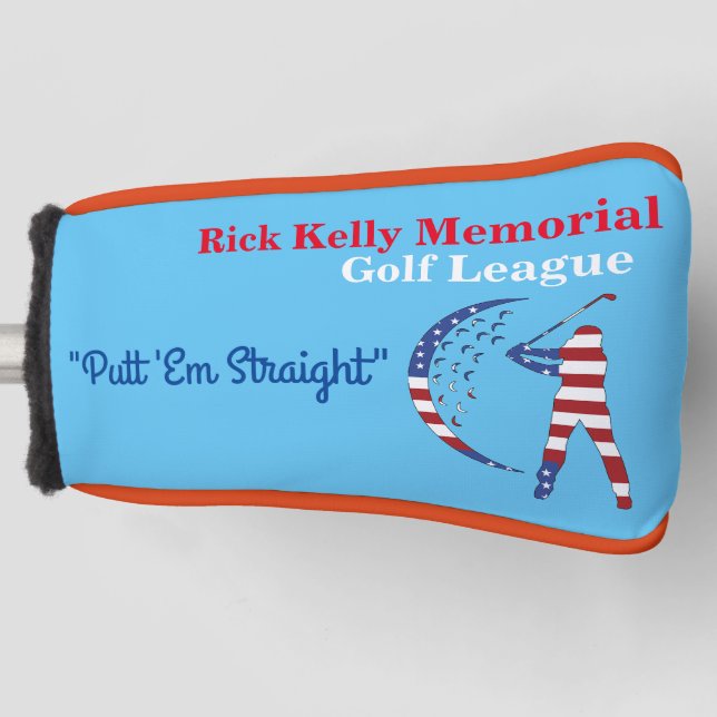 Rick Kelly Golf League Putter Cover Golf Headcover (Vorderseite)