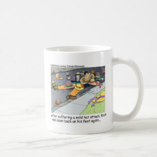 Rick leidet unter einem Cartoon, der Geschenke und Tasse