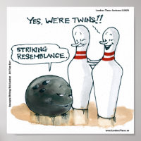 Rick London Cartoon Funny Bowling Comic