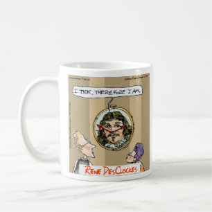 Rick London Cartoons Descartes Uhr Comic Kaffeetasse