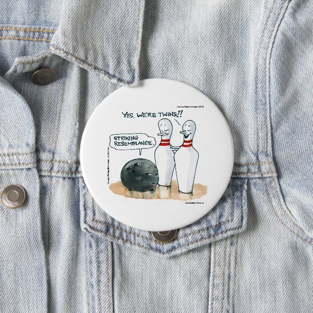 Rick London Cartoons Lustige Comic  Button (Beispiel)