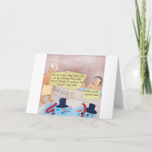 Rick London Comic Schneemann Lustige Geschenke Feiertagskarte