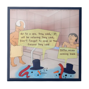 Rick London Comic Snowman Comic Keramik Tile Fliese