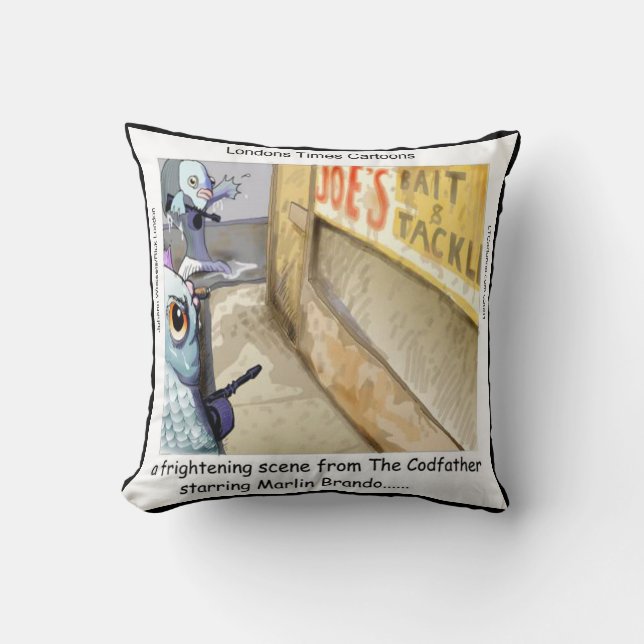 Rick London Fish Mafia Throw Pillow Kissen (Vorderseite)