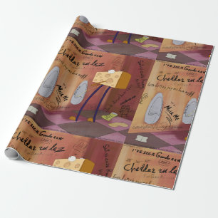 Rick London Funny Cheese Bathroom Comic Geschenkpapier