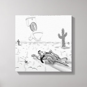 Rick London Funny Dog Mirage Canvas Print Leinwanddruck