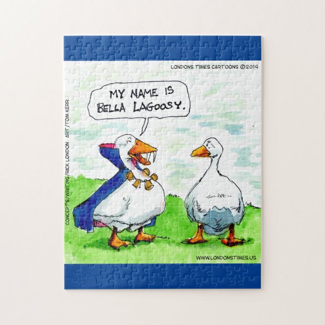 Rick London Funny Goose Vampire Wear Bells Puzzle (Vertikal)