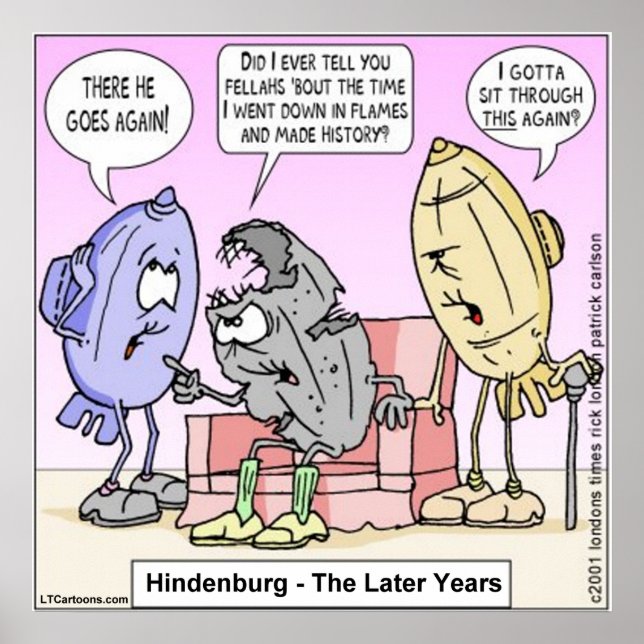 Rick London Funny Hindenburg Poster (Vorne)