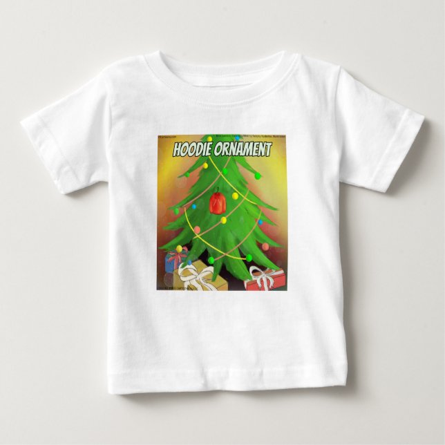 Rick London Funny "Hoodie Ornament" Weihnachtsbaum Baby T-shirt (Vorderseite)