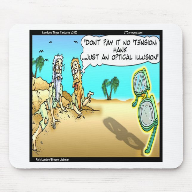 Rick London Funny Optometrist Illusion Mousepad (Vorne)
