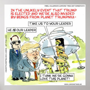 Rick London Funny Planet Trump Poster