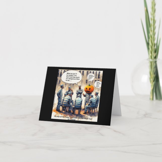 Rick London Funny Pumpkin Spice Prison Karte (Vorderseite)