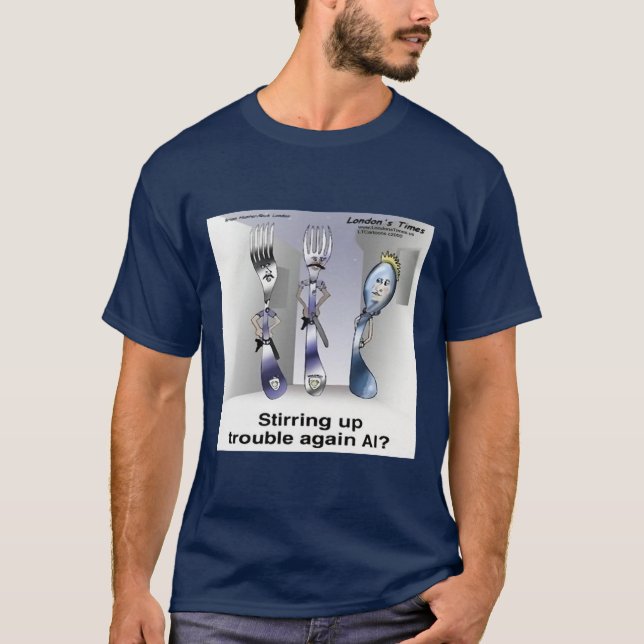 Rick London Funny Silverware Police T-Shirt (Vorderseite)