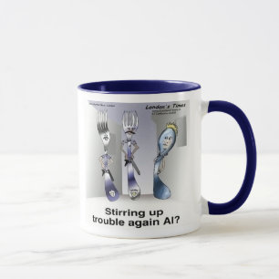 Rick London Funny Silverware Police Tasse