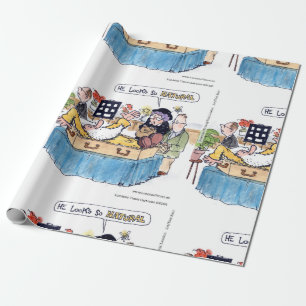 Rick London Funny So Natural Old Hippie Funeral Geschenkpapier
