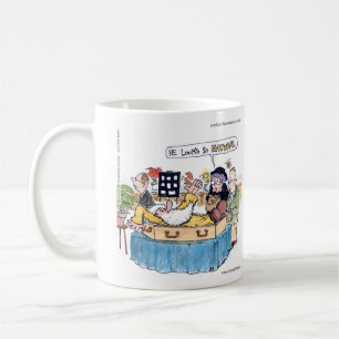 Rick London Funny So Natural Old Hippie Funeral Kaffeetasse