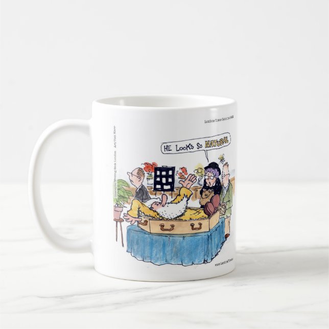 Rick London Funny So Natural Old Hippie Funeral Kaffeetasse (Links)