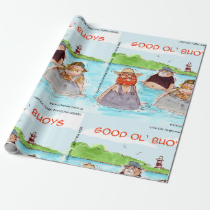 Rick London Good Ol'Buoys Funny Comic Geschenkpapier
