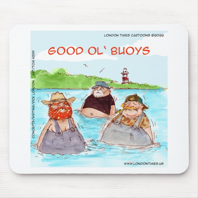 Rick London Good Ol'Buoys Funny Comic Mousepad (Vorne)