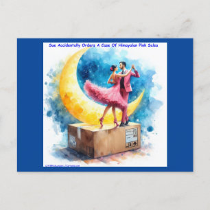 Rick London Himalayan Pink Salsa Lustig Postkarte