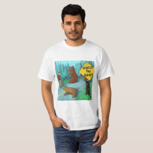 Rick London Lustige Bären Mit Uhren Comic T-Shirt