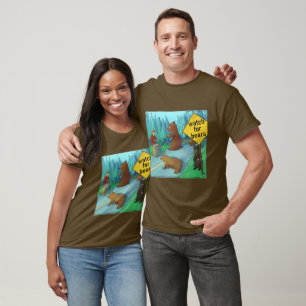 Rick London Lustige Bären Mit Uhren Comic T-Shirt