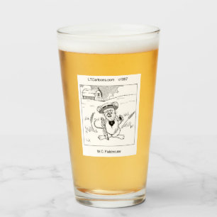 Rick London Lustige Feldmaus Comic Glas