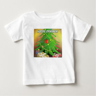Rick London Lustige "Hoodie-Weihnachtsbaum-Verzier Baby T-shirt