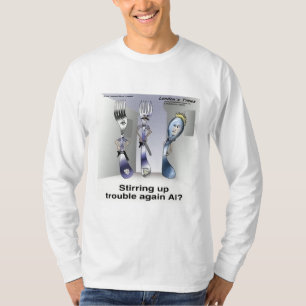 Rick London Lustiges Besteck Polizei T-Shirt