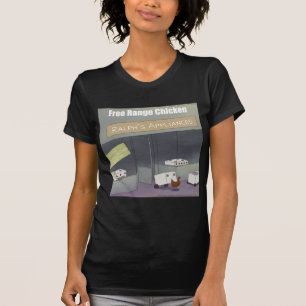Rick London Lustiges freilaufendes Huhn T-Shirt