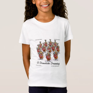 Rick London Mädchen Lustiges "12 Trommelschlägel T T-Shirt
