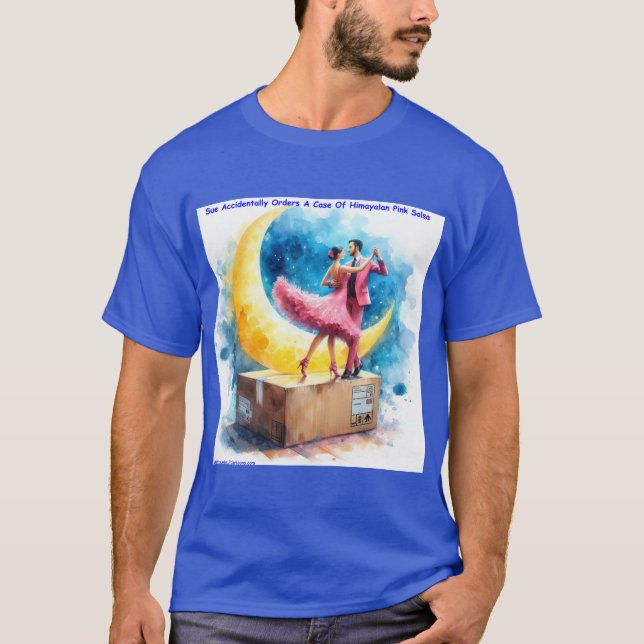 Rick London Pink Himalayan Salsa Funny T-Shirt (Vorderseite)