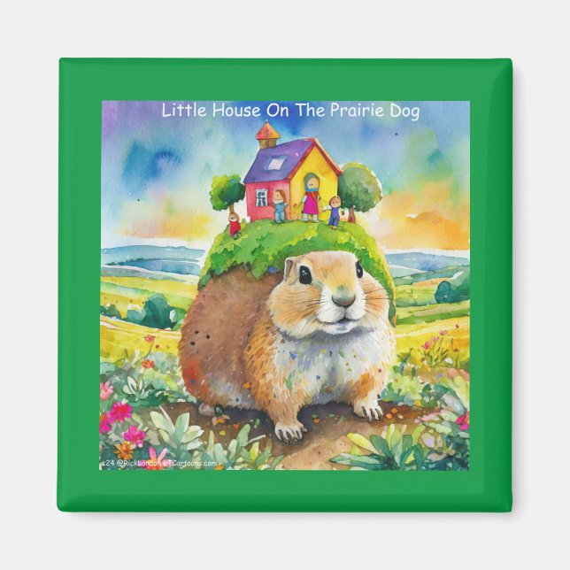 Rick London Prairie Dog Life Comic Magnet (Vorne)