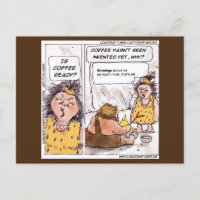 Rick London Prehistorischer Kaffee Funny Cartoon
