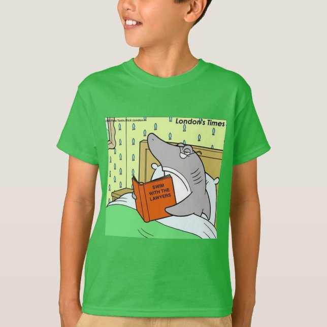Rick London Shark Lawyer Funny T-Shirt (Vorderseite)