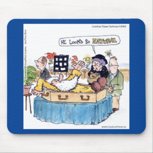Rick London So Natural Funerary Funny Old Hippie Mousepad