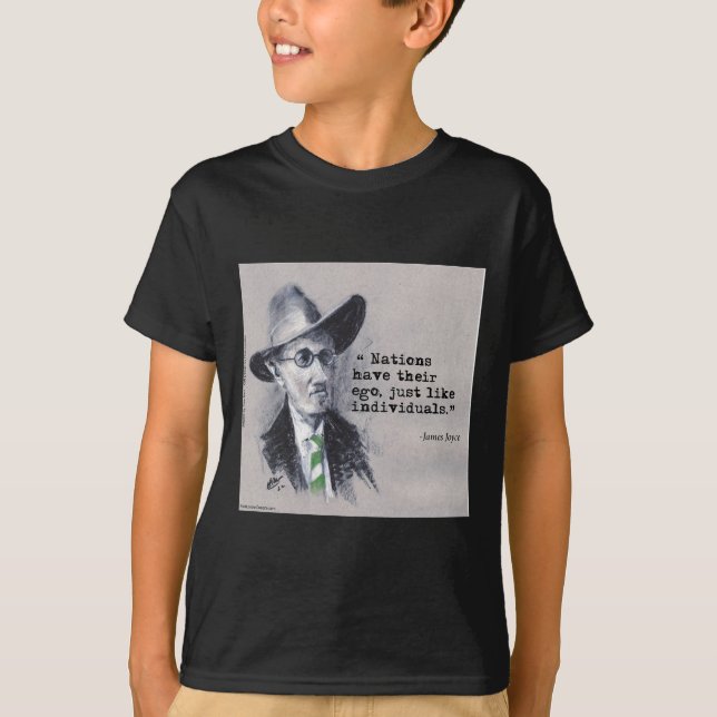 Rick London & Tom Kerr James Joyce & Ego Quote T-Shirt (Vorderseite)